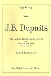 Dupuits, Jean Baptiste: 6 Suites  vol.1 (1+2) pour flute et hautbois partition 