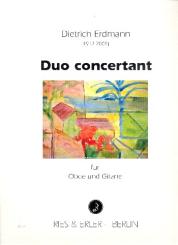 Erdmann, Dietrich: Duo concertant für Oboe und Gitarre Stimmen 