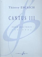 Escaich, Thierry: Cantus no.3 pour hautbois 