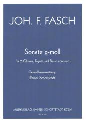 Fasch, Johann Friedrich: Sonate g-Moll für 2 Oboen, Fagott und Bc 