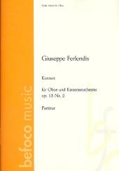 Ferlendis, Giuseppe: Konzert F-Dur Nr.2 op.13 für Oboe und Kammerorchester, Partitur 