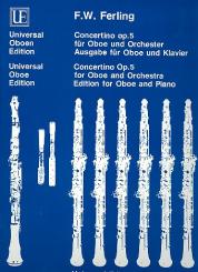 Ferling, Franz Wilhelm: Concertino op.5 für Oboe und Orchester für Oboe und Klavier 