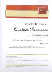 Fernandez, Charles: Quatuor parisienne for flute, oboe (english horn), clarinet and bassoon, score and parts 