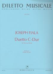Fiala, Joseph: Duetto C-Dur: für Oboe und Viola, Partitur und Stimmen 
