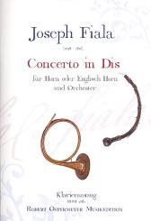 Fiala, Joseph: Konzert Es-Dur (Dis)   für Englischhorn (Horn) und Orchester, für Englischhorn (Horn) und Klavier 