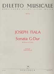 Fiala, Joseph: Sonate G-Dur für Oboe und Violine, Partitur und Stimmen 