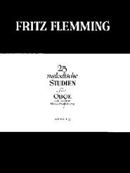 Flemming, Fritz: 25 melodische Studien Band 2 für Oboe und Klavier ad lib. 