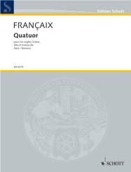 Francaix, Jean: Quatuor für Englischhorn und Streichtrio, Stimmen 