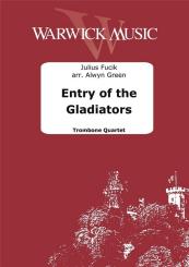 Fucik, Julius: Entry of the Gladiators for 4 trombones, score and parts 