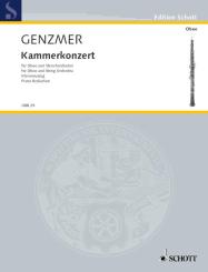 Genzmer, Harald: Kammerkonzert GeWV 147 für Oboe und Streichorchester, Klavierauszug mit Solostimme 
