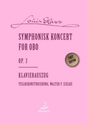 Glass, Louis: Symphonisk Koncert for Obo op.3 für Oboe und Orchester, Klavierauszug 