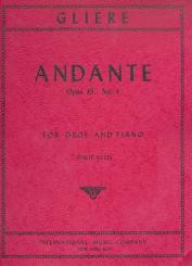 Glière, Reinhold: Andante op.35,4 for oboe and piano 