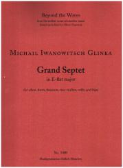 Glinka, Michael Iwanowitsch: Grand septet E-flat major for oboe, horn, bassoon, 2 violins, violoncello and bass, study score and parts 