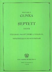 Glinka, Michael Iwanowitsch: Septett Es-Dur für Oboe, Fagott, Horn, 2 Violinen, Violoncello und Kontrabass, Stimmen 