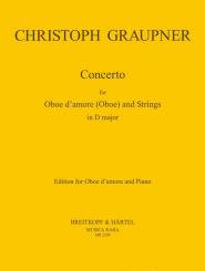 Graupner, Christoph: Concerto D major for oboe d'amore (oboe) and piano 