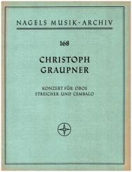 Graupner, Christoph: Konzert F-Dur für Oboe und Streicher, Partitur 