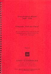 Händel, Georg Friedrich: Concerto Voli per l'aria für Oboe und Kammerorchester, Partitur 