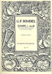 Händel, Georg Friedrich: Sonate c-moll für Oboe (Violine/Flöte) und Bc 