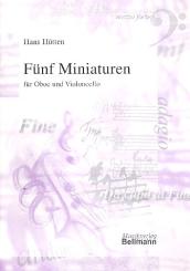 Hütten, Hans: 5 Miniaturen für Violoncello und Oboe, 2 Spielpartituren 