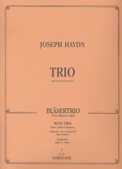Haydn, Franz Joseph: Trio Hob.XI:25 und Hob.XI:29 für Oboe, Klarinette und Fagott, Spielpartitur 