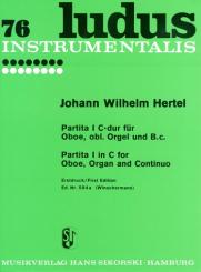 Hertel, Johann Wilhelm: Partita C-Dur Nr.1 für Oboe, Orgel und Bc 
