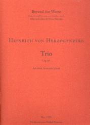 Herzogenberg, Heinrich Freiherr von: Trio op.61 für Oboe, Horn und Klavier, Partitur und Stimmen 