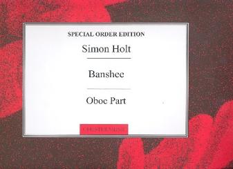 Holt, Simon: Banshee for oboe and percussion oboe part, archive copy 