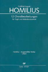 Homilius, Gottfried August: 12 Choralbearbeitungen für Melodieinstrument (meist Oboe) und Orgel 