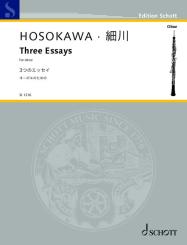 Hosokawa, Toshio: Three Essays for oboe 