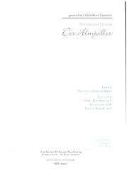 Huber, Ferdinand: Der Almjodler für Flöte, Oboe, Klarinette und Fagott, Part und Stimmen 