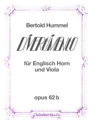 Hummel, Bertold: Divertimento op. 62b für Englischhorn und Viola, Spielpartitur - Eine Ausgabe beinhaltet 2 Spielpartituren 