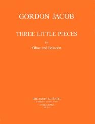 Jacob, Gordon Percival Septimus: 3 small Pieces for oboe and bassoon, score 