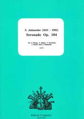 Jadassohn, Salomon: Serenade op.104 for 2 flutes, 2 oboes, 2 clarinets, 2 horns and, 2 bassoons,      score and parts 