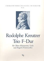 Kreutzer, Rodolphe: Trio F-Dur für Oboe, Viola und Fagott, Stimmen 