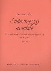 Krol, Bernhard: Intermezzo amabile op.79 für Englischhorn (Altsax) und Klavier 