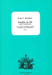 Krommer, Franz Vinzenz: Parthia in Es für 2 Oboen, 2 Klarinetten, 2 Hörner, 2 Fagotte und Kontrafagott, Partitur und Stimmen 
