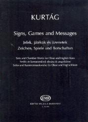 Kurtág, György: Signs, Games and Messages for oboe and english horn, score 