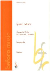 Lachner, Ignaz: Concertino B-Dur für Oboe und Orchester, Partitur 