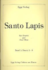 Lapis, Santo: 6 Duetti Band 1 (Nr.1-3) für 2 Oboen 