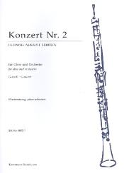 Lebrun, Ludwig August: Konzert g-Moll Nr.2 für Oboe und Orchester, Klavierauszug 