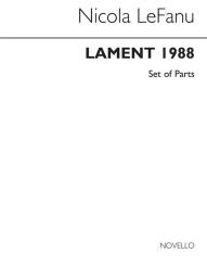 LeFanu, Nicola: Lament 1988 for viola, violoncello, clarinet and oboe (cor anglais), set of parts 