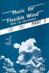 Lijnschooten, Henk van: Music for flexible winds for oboe, cor angl, bassoon, part 3 (score for C instruments, horn in F and percussion) 