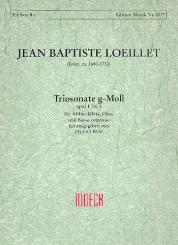 Loeillet, Jean Baptiste (John of London): Triosonate g-Moll op.1,3 für Altblockflöte, Oboe und Bc 