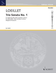 Loeillet, Jean Baptiste (John of London): Trio Sonata f major op.1,1 for alto recorder, oboe and piano 