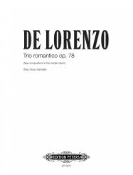 Lorenzo, Leonardo de: Trio Romantico op.78 für Flöte, Oboe und Klarinette, Partitur und Stimmen 