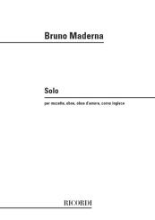 Maderna, Bruno: Solo per musette, oboe, oboe d'amore, corno inglese, Partitur 