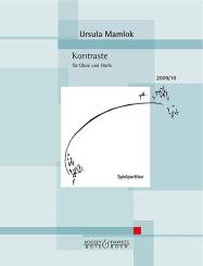 Mamlok, Ursula: Kontraste für Oboe und Harfe, 2 Spielpartituren 