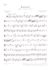 Marcello, Alessandro: Konzert d-Moll für Oboe (Violine), Streicher und Basso continuo (Cembalo/Orgel), Viol, Einzelstimme - Viola 