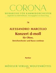 Marcello, Alessandro: Konzert d-Moll für Oboe, Streicher und Bc, Partitur 