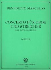 Marcello, Benedetto: Concerto c-Moll für Oboe und Streichorchester, Partitur 